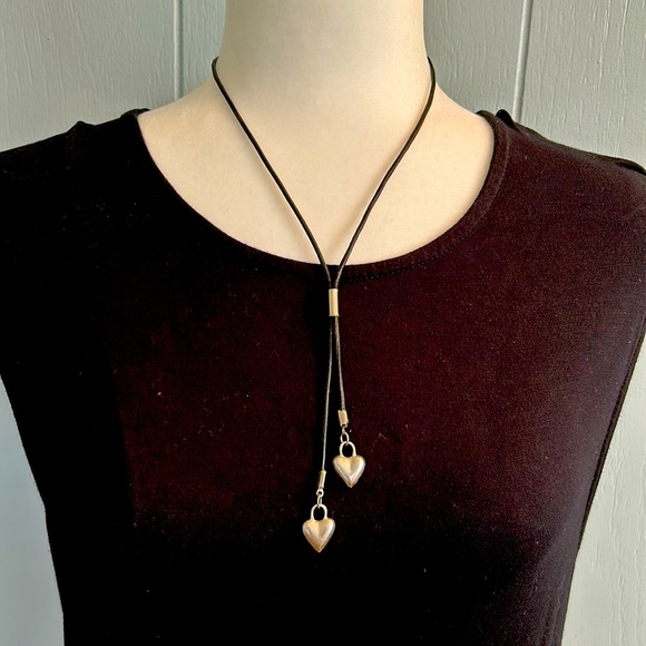 Vintage Silver Hearts Pendant - Picture 1 of 4